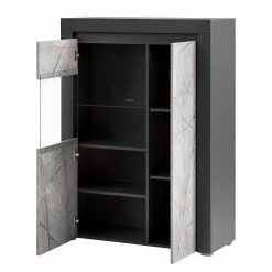 Loftscape Wohnwand Stonda II (4-teilig) - Anthrazit -WOHNZIMMERMÖBEL Verkäufe 1000314593 211209 12532200272 DETAILS P000000001000314593