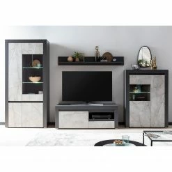 Loftscape Wohnwand Stonda III (4-teilig) - Anthrazit -WOHNZIMMERMÖBEL Verkäufe 1000314594 211209 12532300271 MOOD DETAILS P000000001000314594 mood