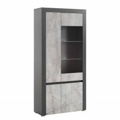 Loftscape Wohnwand Stonda III (4-teilig) - Anthrazit -WOHNZIMMERMÖBEL Verkäufe 1000314594 211209 12532300293 DETAILS P000000001000314594