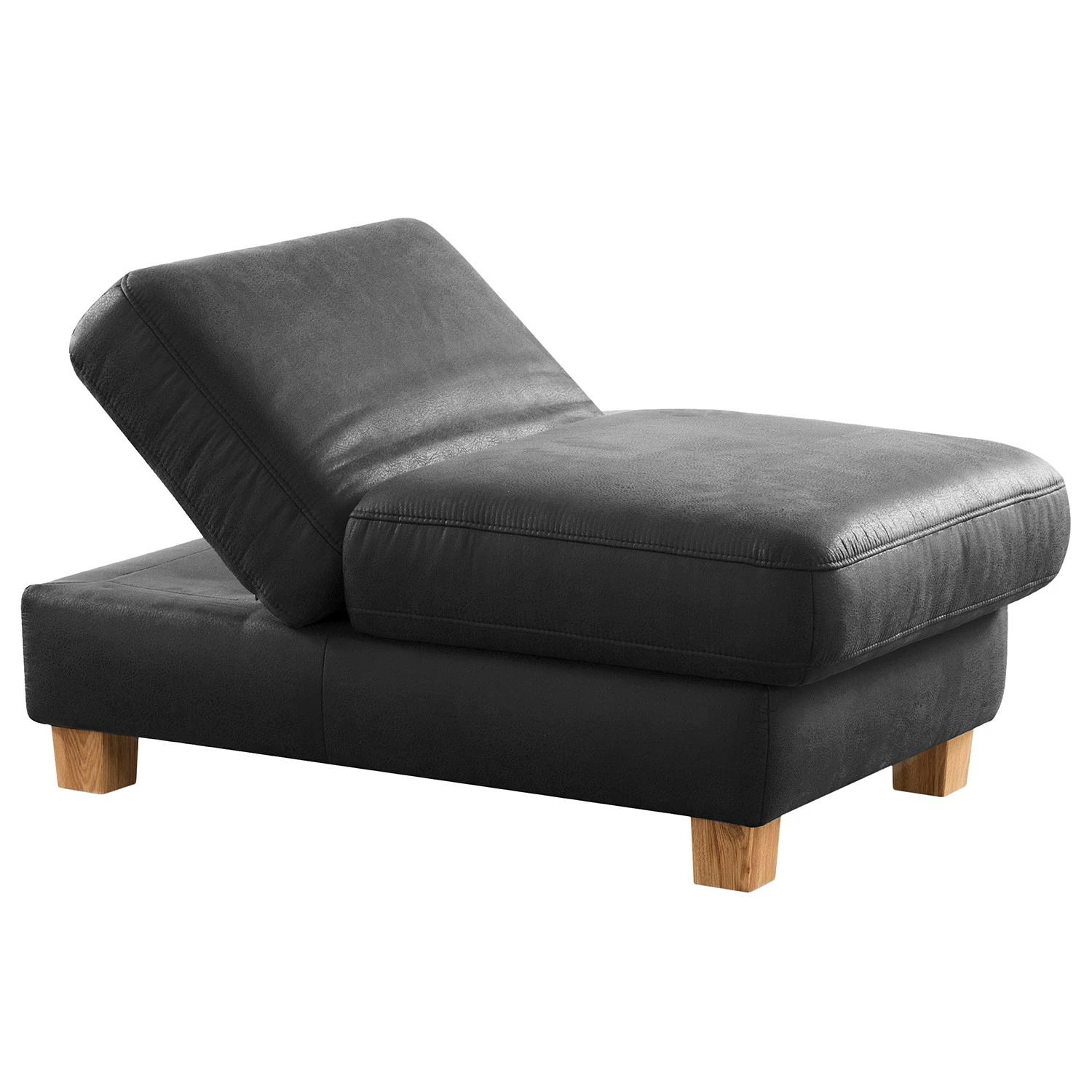 Fredriks Polsterhocker Kikuu - Microfaser - Microfaser Taeko: Schwarz 3 Fredriks Polsterhocker Kikuu - Microfaser - Microfaser Taeko: Schwarz – Bild 3