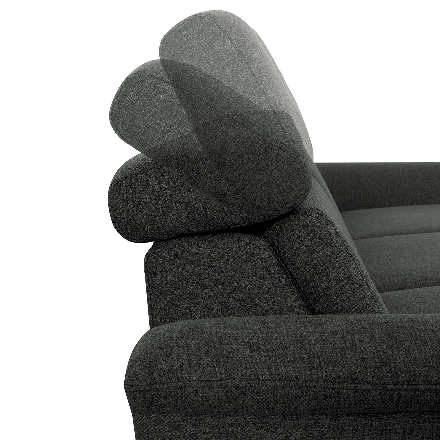 Fredriks Ecksofa Estufa - Flachgewebe - Flachgewebe Amra: Anthrazit - Longchair davorstehend links - Mit Schlaffunktion 8 Fredriks Ecksofa Estufa - Flachgewebe - Flachgewebe Amra: Anthrazit - Longchair davorstehend links - Mit Schlaffunktion – Bild 8