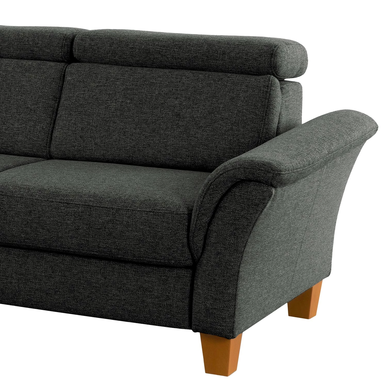 Fredriks Ecksofa Estufa - Flachgewebe - Flachgewebe Amra: Anthrazit - Longchair davorstehend links - Mit Schlaffunktion 9 Fredriks Ecksofa Estufa - Flachgewebe - Flachgewebe Amra: Anthrazit - Longchair davorstehend links - Mit Schlaffunktion – Bild 9