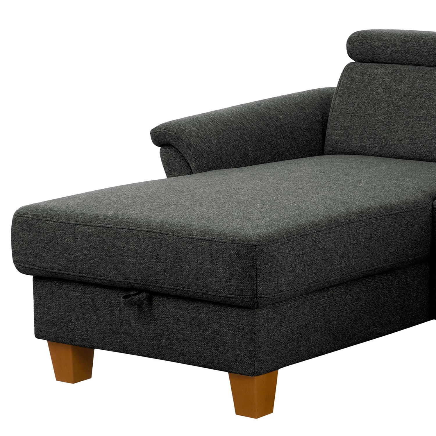 Fredriks Ecksofa Estufa - Flachgewebe - Flachgewebe Amra: Anthrazit - Longchair davorstehend links - Mit Schlaffunktion 10 Fredriks Ecksofa Estufa - Flachgewebe - Flachgewebe Amra: Anthrazit - Longchair davorstehend links - Mit Schlaffunktion – Bild 10