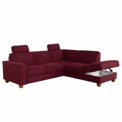 Fredriks Ecksofa Ford Point - Webstoff Palila: Beere - Ottomane davorstehend rechts - Mit Schlaffunktion -WOHNZIMMERMÖBEL Verkäufe 1000314713 211221 13050200518 DETAILS P000000001000314713