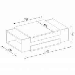 Red Living Couchtisch Nohra - Weiß / Walnuss Dekor 7 Red Living Couchtisch Nohra - Weiß / Walnuss Dekor -WOHNZIMMERMÖBEL Verkäufe 1000314852 211214 133830000526 SKETCH DETAILS P000000001000314852 sketch