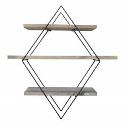 Red Living Wandregal Willes I - Fichte massiv / Metall - Fichte / Schwarz -WOHNZIMMERMÖBEL Verkäufe 1000314861 211214 13383200087 DETAILS P000000001000314861