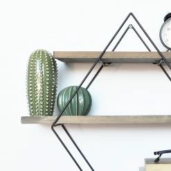 Red Living Wandregal Willes I - Fichte massiv / Metall - Fichte / Schwarz -WOHNZIMMERMÖBEL Verkäufe 1000314861 211214 13383200098 DETAILS P000000001000314861