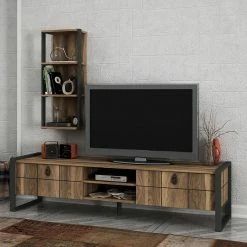 Red Living Wohnkombination Lando (2-teilig) - Walnuss Dekor / Grau 9 Red Living Wohnkombination Lando (2-teilig) - Walnuss Dekor / Grau -WOHNZIMMERMÖBEL Verkäufe 1000314893 211214 13383300134 MOOD DETAILS P000000001000314893 mood