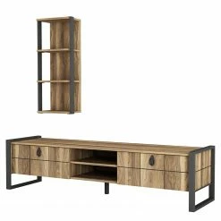 Red Living Wohnkombination Lando (2-teilig) - Walnuss Dekor / Grau 11 Red Living Wohnkombination Lando (2-teilig) - Walnuss Dekor / Grau -WOHNZIMMERMÖBEL Verkäufe 1000314893 211214 13383300145 DETAILS P000000001000314893