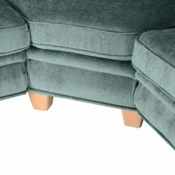 Ridgevalley Ecksofa Salvator II - Samt Saidy: Blaugrau - Ausrichtung rechts -WOHNZIMMERMÖBEL Verkäufe 1000314925 220203 1653530050 DETAILS P000000001000314925