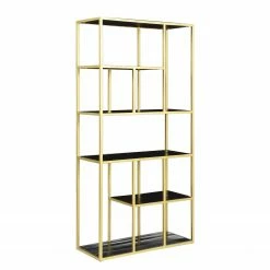 Jack & Alice Regal Nooble I - Mango massiv / Metall - Mango Schwarz / Gold