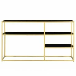 Jack & Alice Regal Nooble II - Mango massiv / Metall - Mango Schwarz / Gold -WOHNZIMMERMÖBEL Verkäufe 1000315445 220427 040 DETAILS P000000001000315445