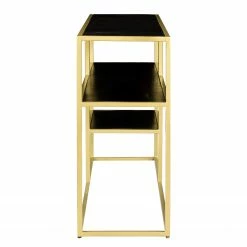 Jack & Alice Regal Nooble II - Mango massiv / Metall - Mango Schwarz / Gold -WOHNZIMMERMÖBEL Verkäufe 1000315445 220427 050 DETAILS P000000001000315445