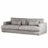 Loftscape Bigsofa Izumo - Cordstoff Coco: Hellgrau - Tiefe: 120 cm