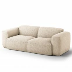 Studio Copenhagen 2-Sitzer Sofa HUDSON - Bouclé Stoff Bony: Beige