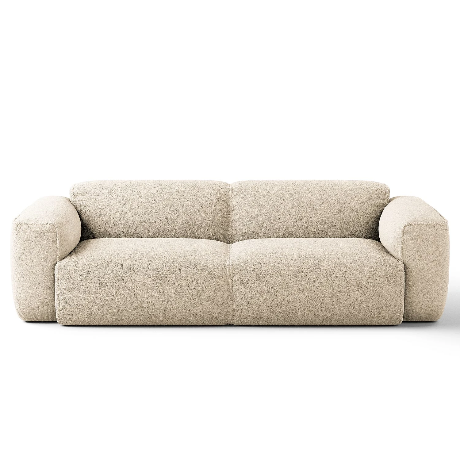 Studio Copenhagen 3-Sitzer Sofa HUDSON - Bouclé Stoff Bony: Beige 2 Studio Copenhagen 3-Sitzer Sofa HUDSON - Bouclé Stoff Bony: Beige – Bild 2