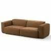 Studio Copenhagen 3-Sitzer Sofa HUDSON - Microfaser Teda: Braun