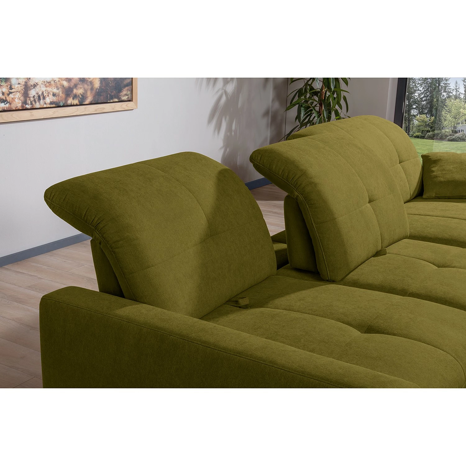 ADA trendline Ecksofa Newby - Chenille - Grün - Longchair davorstehend rechts - Ohne Schlaffunktion 3 ADA trendline Ecksofa Newby - Chenille - Grün - Longchair davorstehend rechts - Ohne Schlaffunktion – Bild 3