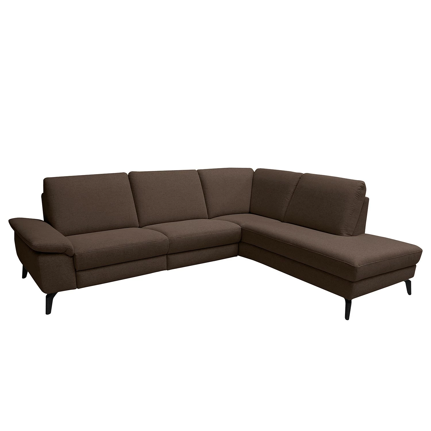 ADA trendline Ecksofa Nando - Flachgewebe - Braun - Longchair davorstehend rechts - Elektrisch verstellbar: 2 Motoren mit Kabel 1 ADA trendline Ecksofa Nando - Flachgewebe - Braun - Longchair davorstehend rechts - Elektrisch verstellbar: 2 Motoren mit Kabel
