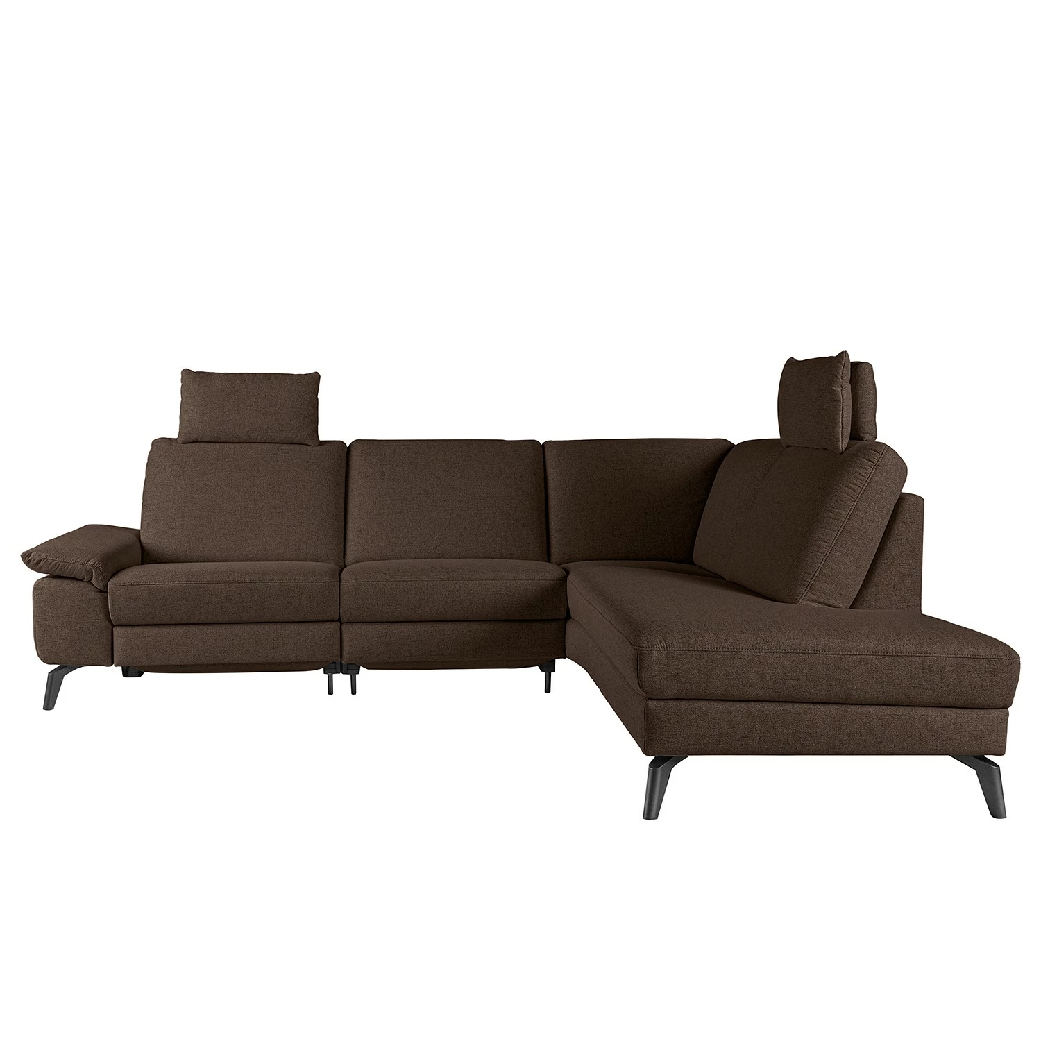 ADA trendline Ecksofa Nando - Flachgewebe - Braun - Longchair davorstehend rechts - Elektrisch verstellbar: 2 Motoren mit Kabel 4 ADA trendline Ecksofa Nando - Flachgewebe - Braun - Longchair davorstehend rechts - Elektrisch verstellbar: 2 Motoren mit Kabel – Bild 4
