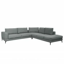 ADA trendline Ecksofa Nuoro - Webstoff - Taubengrau - Armlehne davorstehend links