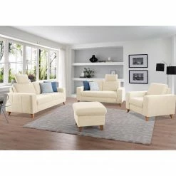 Loftscape Sofa Gothem (2-Sitzer) - Webstoff Palila: Creme -WOHNZIMMERMÖBEL Verkäufe 1000317029 220120 11541400066 MOOD DETAILS P000000001000317029 mood