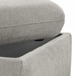 Loftscape Polsterhocker Gothem - Webstoff Palila: Granit -WOHNZIMMERMÖBEL Verkäufe 1000317030 220120 115414000113 DETAILS P000000001000317030