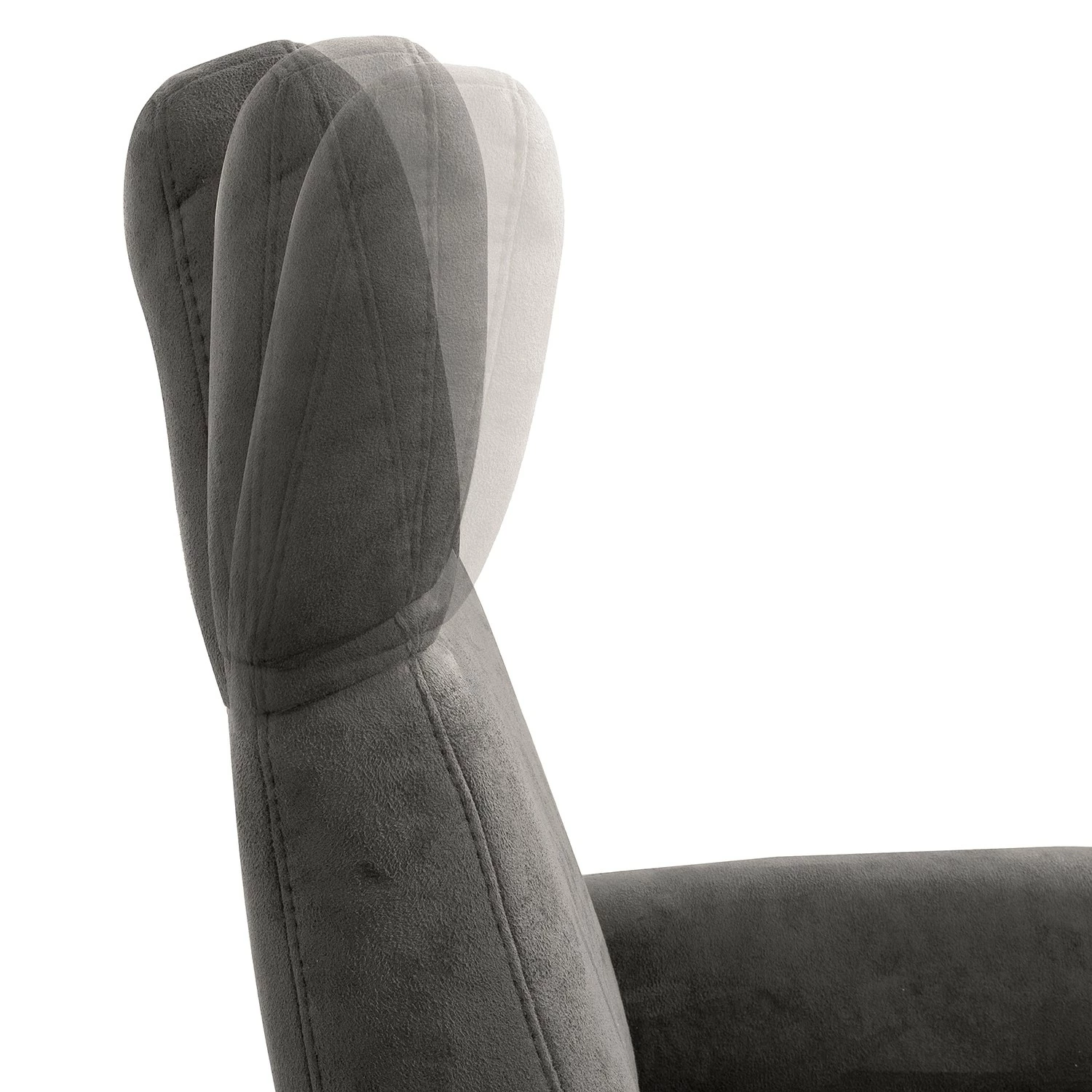 Loftscape Relaxsessel Gosport - Microfaser Flavie: Grau - Relaxfunktion - Ohne Aufstehhilfe - Manuelle Verstellung 7 Loftscape Relaxsessel Gosport - Microfaser Flavie: Grau - Relaxfunktion - Ohne Aufstehhilfe - Manuelle Verstellung – Bild 7