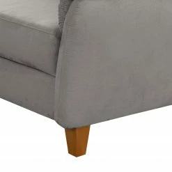 Loftscape Ecksofa Corvus - Microfaser Alais: Platin - Longchair davorstehend links - Mit Schlaffunktion -WOHNZIMMERMÖBEL Verkäufe 1000317093 220120 11551400767 DETAILS P000000001000317093