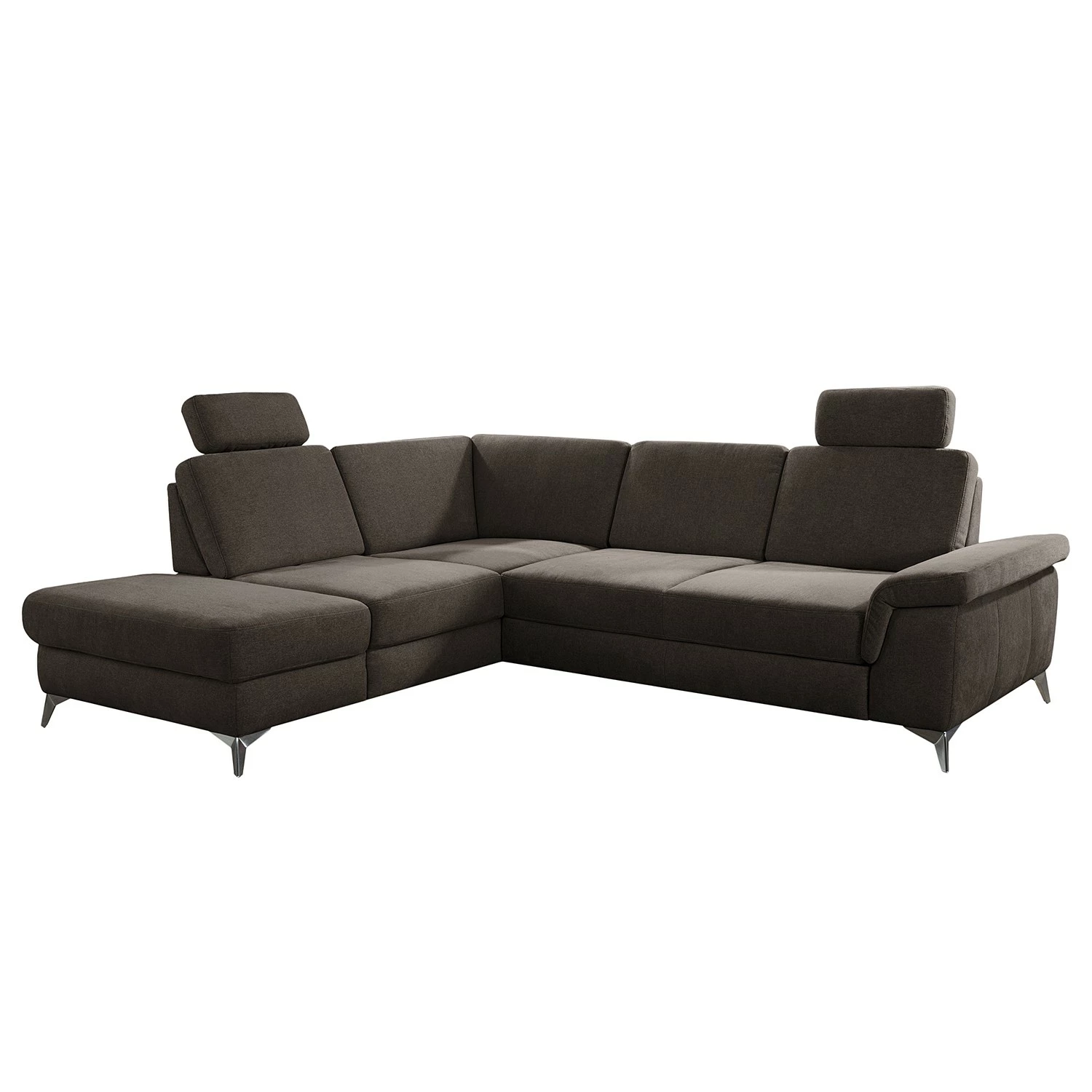 Loftscape Ecksofa Dearborn - Chenille Alix: Espresso - Ottomane davorstehend links - Mit Schlaffunktion 1 Loftscape Ecksofa Dearborn - Chenille Alix: Espresso - Ottomane davorstehend links - Mit Schlaffunktion