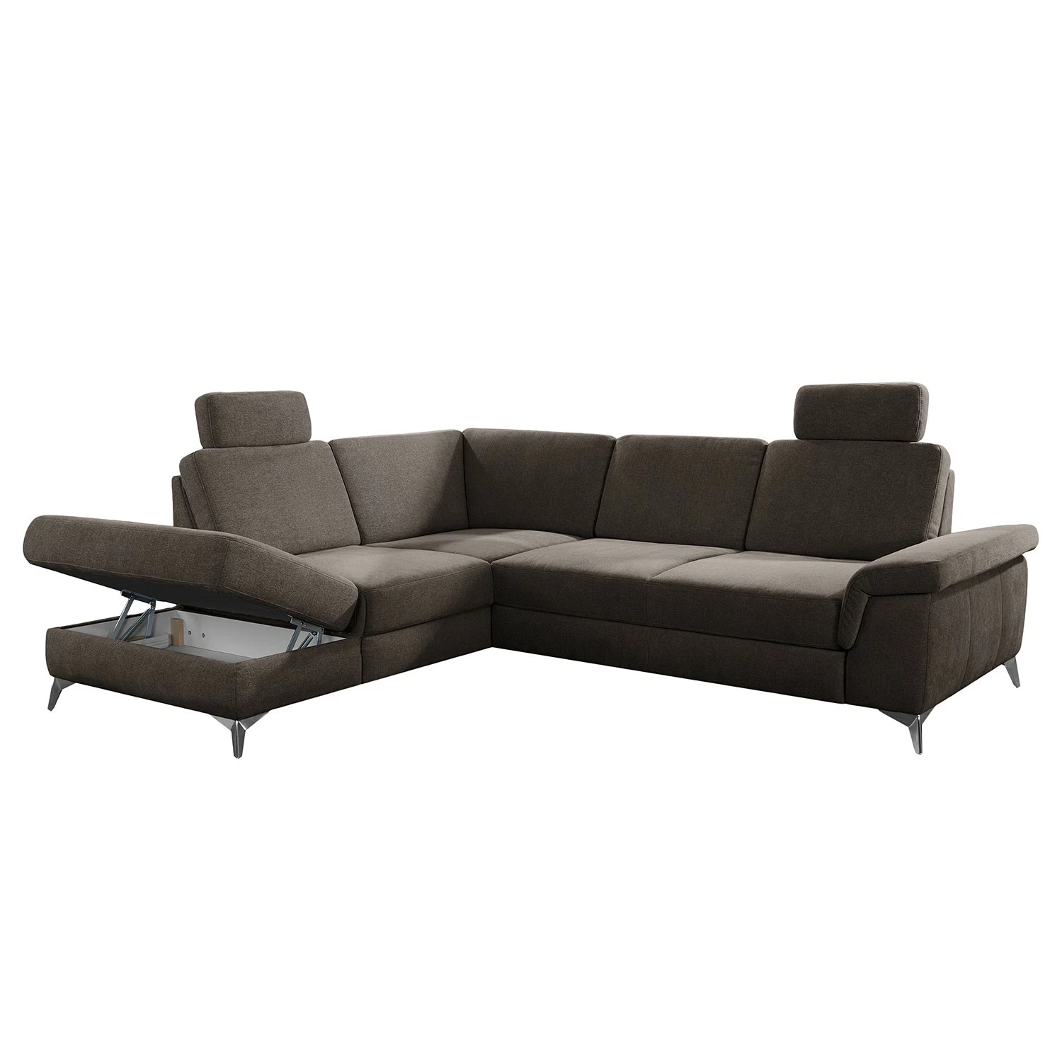 Loftscape Ecksofa Dearborn - Chenille Alix: Espresso - Ottomane davorstehend links - Mit Schlaffunktion 5 Loftscape Ecksofa Dearborn - Chenille Alix: Espresso - Ottomane davorstehend links - Mit Schlaffunktion – Bild 5
