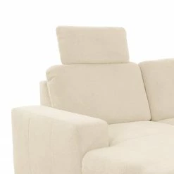 Loftscape Wohnlandschaft Gothem - Webstoff Palila: Creme - Ottomane davorstehend rechts - Mit Schlaffunktion -WOHNZIMMERMÖBEL Verkäufe 1000317140 220120 11560301287 DETAILS P000000001000317140