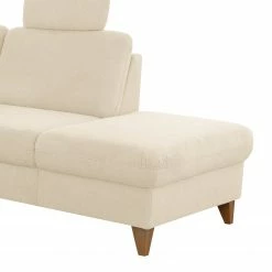 Loftscape Wohnlandschaft Gothem - Webstoff Palila: Creme - Ottomane davorstehend rechts - Mit Schlaffunktion -WOHNZIMMERMÖBEL Verkäufe 1000317140 220120 11560301297 DETAILS P000000001000317140