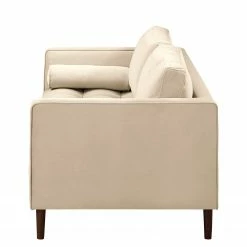 Norrwood Sofa Lobbes (3-Sitzer) - Samt Vaia: Creme -WOHNZIMMERMÖBEL Verkäufe 1000318765 220106 16470400150 DETAILS P000000001000318765