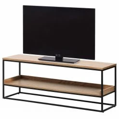 Red Living TV-Rack Ratho - Echtholzfurnier / Metall - Eiche