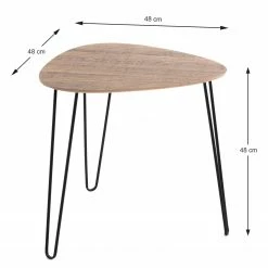 Red Living Beistelltisch Booragoon I - Metall - Eiche Dekor / Schwarz -WOHNZIMMERMÖBEL Verkäufe 1000319826 220112 1212270000509 SKETCH DETAILS P000000001000319826 sketch