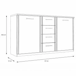Loftscape Kommode Janem - Eiche Bianco 8 Loftscape Kommode Janem - Eiche Bianco -WOHNZIMMERMÖBEL Verkäufe 1000324985 220117 08220500626 SKETCH DETAILS P000000001000324985 sketch