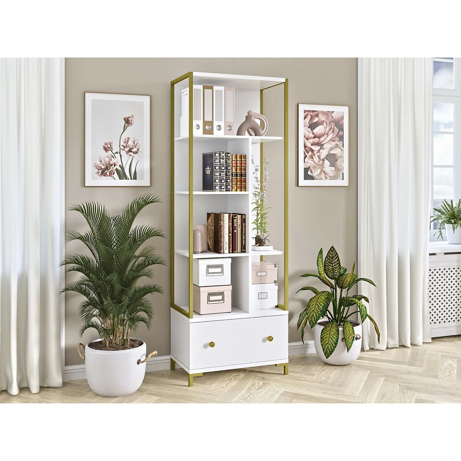 Loftscape Büroregal Shiny - Weiß 2 Loftscape Büroregal Shiny - Weiß – Bild 2