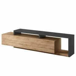 Loftscape Wohnwand Littor (3-teilig) - inkl. Beleuchtung - Eiche Dekor / Anthrazit -WOHNZIMMERMÖBEL Verkäufe 1000327453 220125 13413000050 DETAILS P000000001000327453