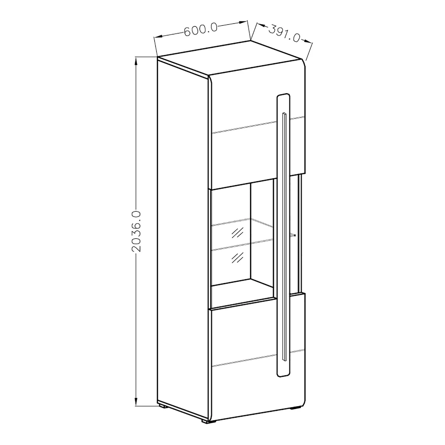 Loftscape Wohnwand Tyfta I (4-teilig) - Eiche Grandson Dekor 7 Loftscape Wohnwand Tyfta I (4-teilig) - Eiche Grandson Dekor – Bild 7