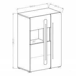 Loftscape Wohnwand Tyfta I (4-teilig) - Eiche Grandson Dekor 18 Loftscape Wohnwand Tyfta I (4-teilig) - Eiche Grandson Dekor -WOHNZIMMERMÖBEL Verkäufe 1000327457 220125 13413500502 SKETCH DETAILS P000000001000327457 sketch 1