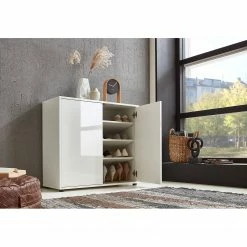 Loftscape Schuhkommode Miltach V - Hochglanz Weiß / Matt Weiß -WOHNZIMMERMÖBEL Verkäufe 1000329151 220210 021 MOOD DETAILS P000000001000329151 mood