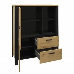 Red Living Highboard Zagora - Asteiche Dekor / Schwarz 10 Red Living Highboard Zagora - Asteiche Dekor / Schwarz -WOHNZIMMERMÖBEL Verkäufe 1000329413 220203 15484300050 DETAILS P000000001000329413