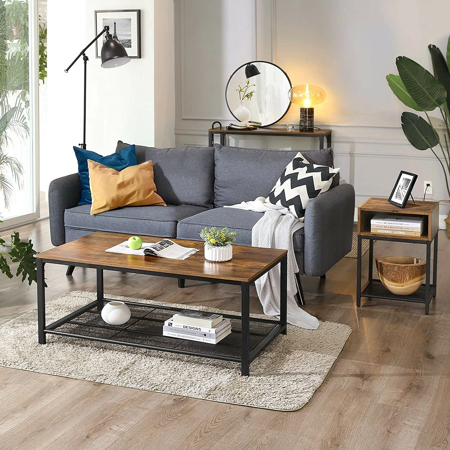 Red Living Beistelltisch Bettyhill III - Metall - Braun / Schwarz 7 Red Living Beistelltisch Bettyhill III - Metall - Braun / Schwarz – Bild 7