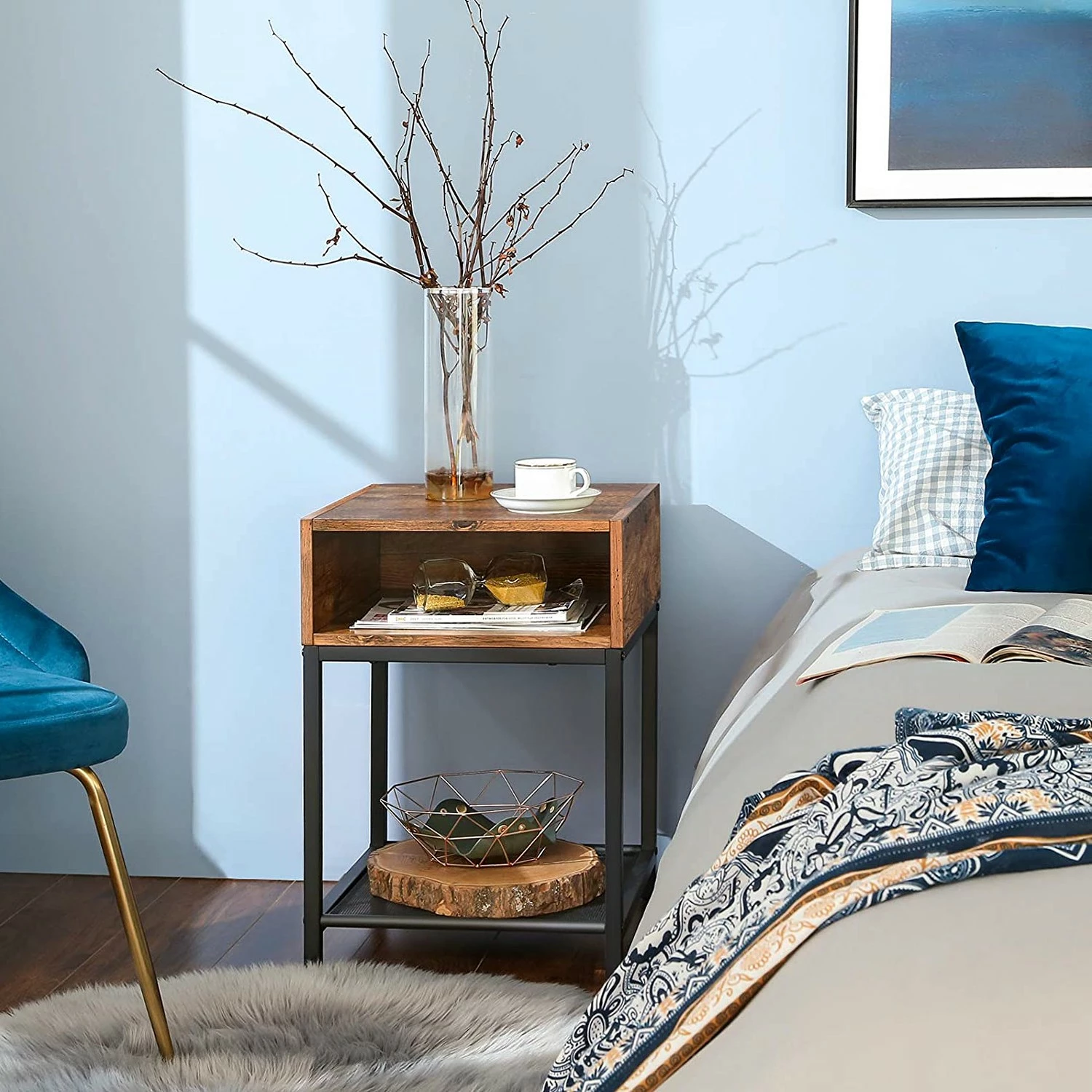 Red Living Beistelltisch Bettyhill III - Metall - Braun / Schwarz 3 Red Living Beistelltisch Bettyhill III - Metall - Braun / Schwarz – Bild 3