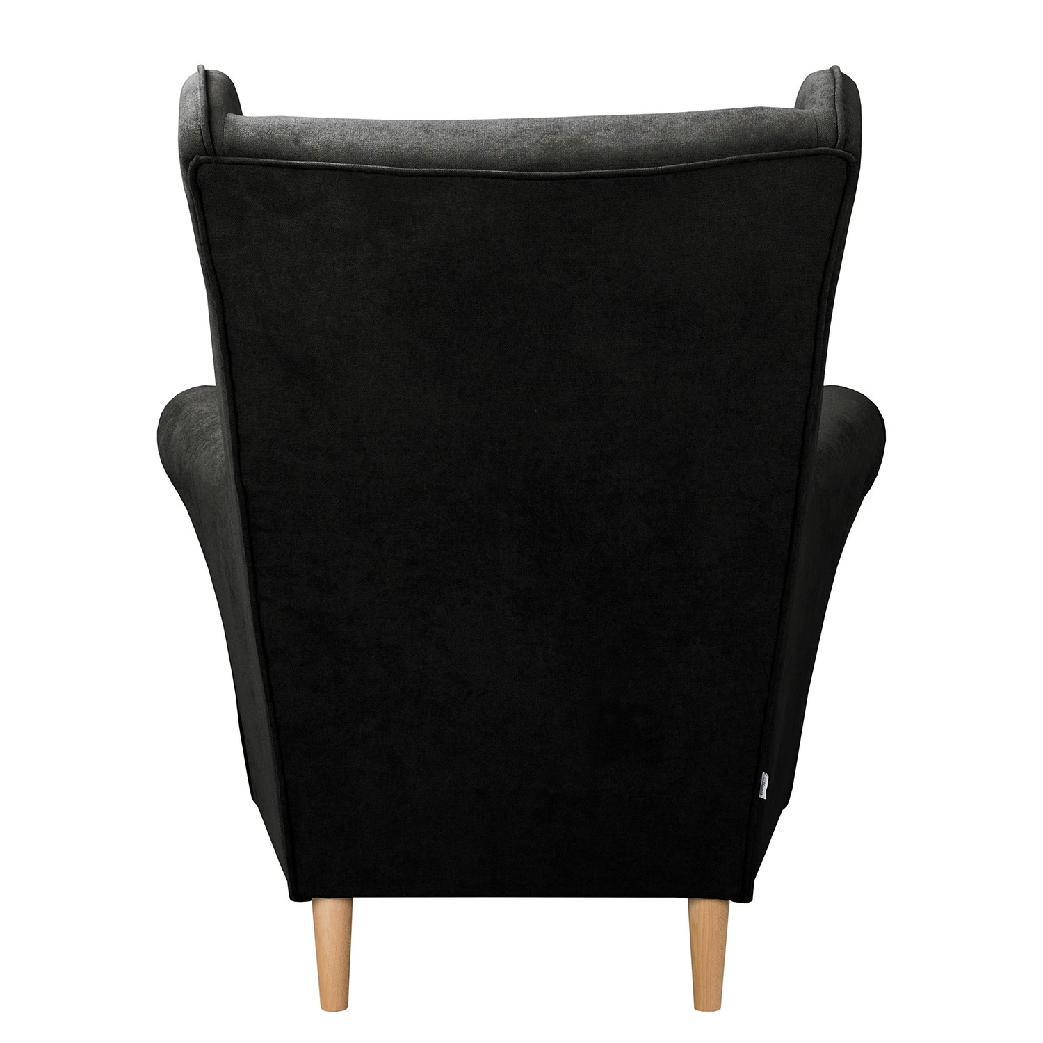 Norrwood Ohrensessel Ranu I - Microfaser Enza: Schwarz 5 Norrwood Ohrensessel Ranu I - Microfaser Enza: Schwarz – Bild 5