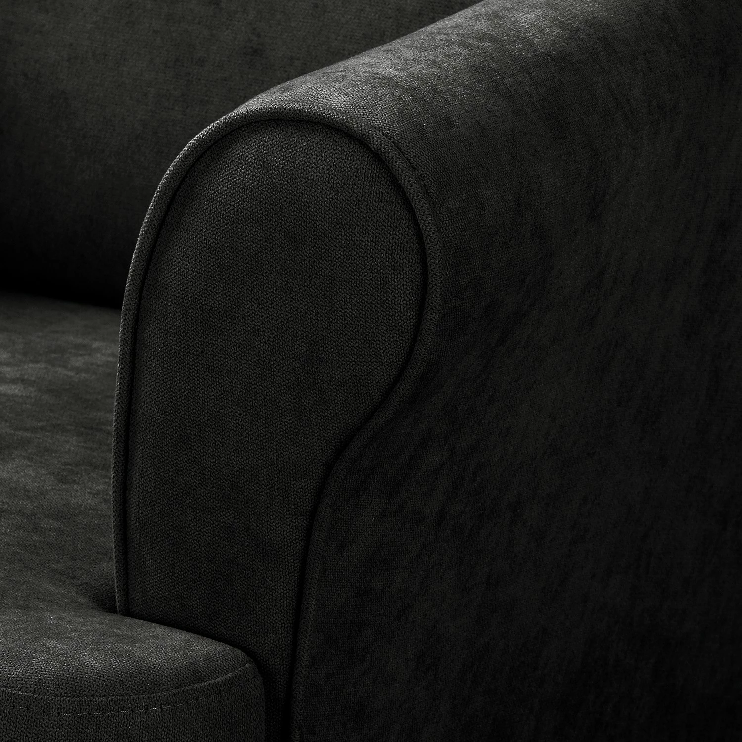 Norrwood Ohrensessel Ranu I - Microfaser Enza: Schwarz 8 Norrwood Ohrensessel Ranu I - Microfaser Enza: Schwarz – Bild 8