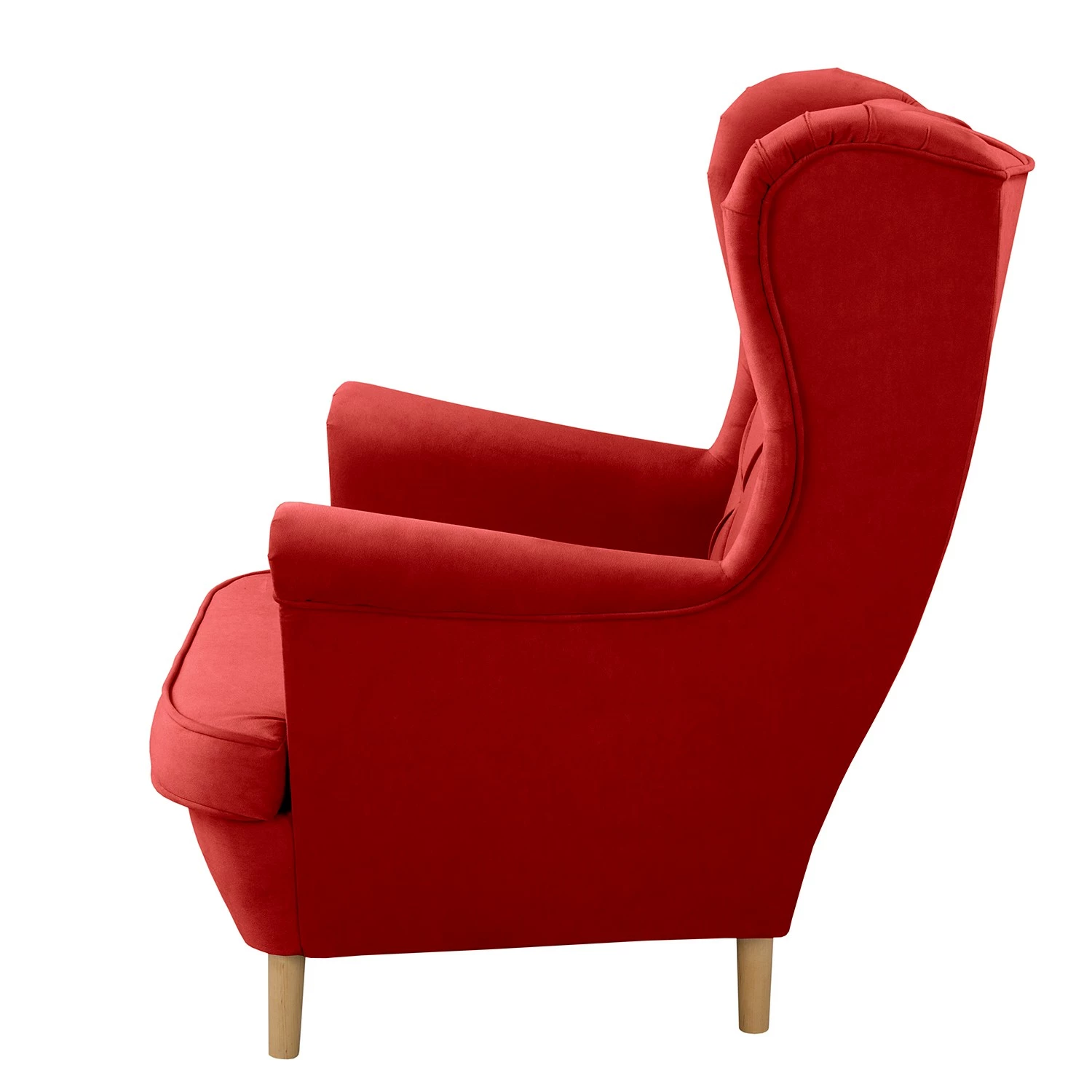 Norrwood Ohrensessel Olmen - Microfaser Jada: Rot 4 Norrwood Ohrensessel Olmen - Microfaser Jada: Rot – Bild 4