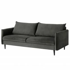 Norrwood Sofa Palawan (3-Sitzer) - Samt Ravi: Anthrazit