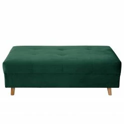 Norrwood Ecksofa Meyford - Samt Ravi: Antikgrün - Ottomane davorstehend rechts - Mit Hocker -WOHNZIMMERMÖBEL Verkäufe 1000330133 220304 042 DETAILS P000000001000330133